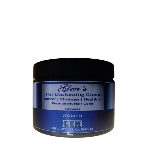 Dark Hair Pomade Brown: GEN Skin Hair Darkening Pomade for Women, 340G - Picture 1 of 6